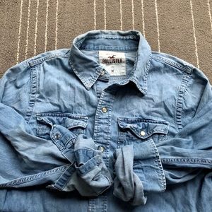 Hollister denim shirt
